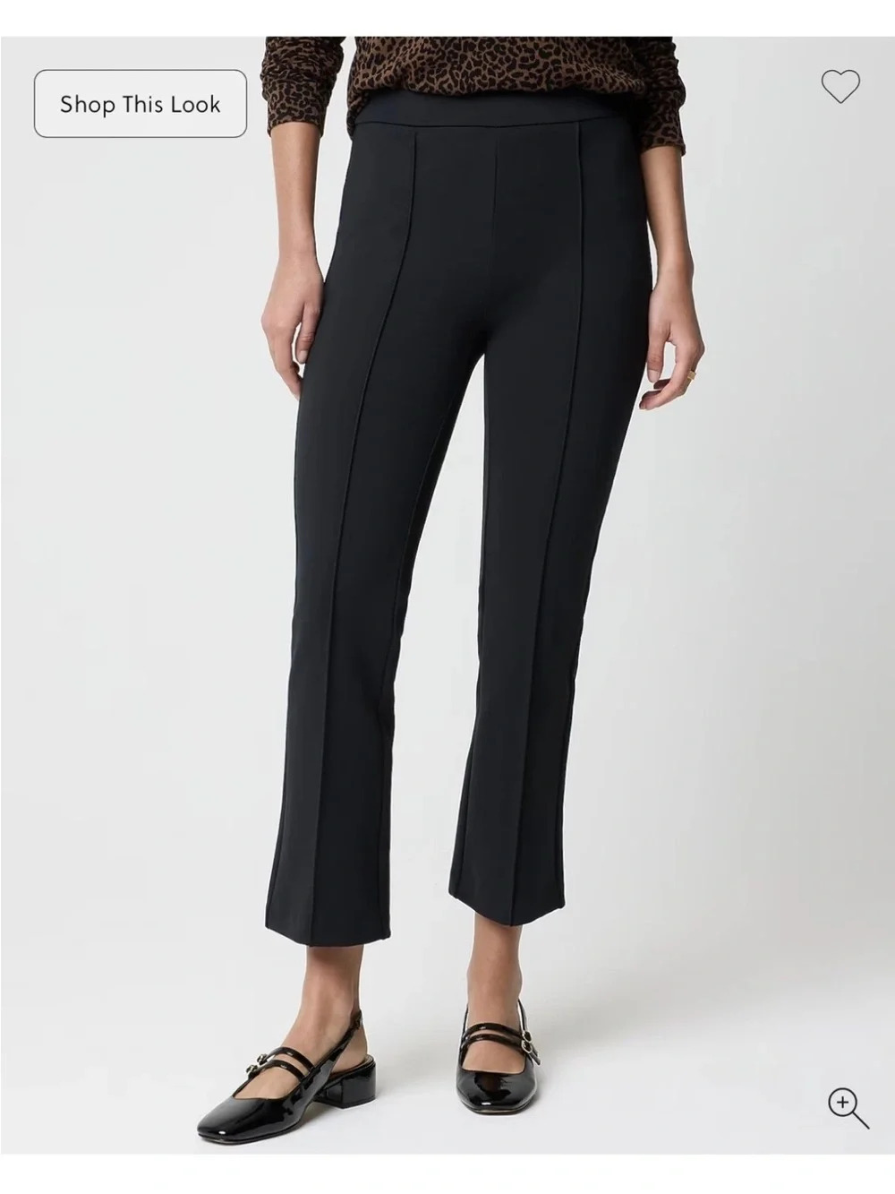 J. Crew Black Kick Crop Pull On Ponte Pants CO032 Brand New 18